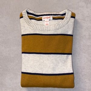 Cat & Jack Boys Holiday Striped Crew Neck Sweater